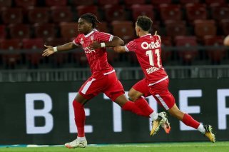 Winsley Boteli, héros de la soirée, inscrit le 3-2 décisif pour le FC Sion